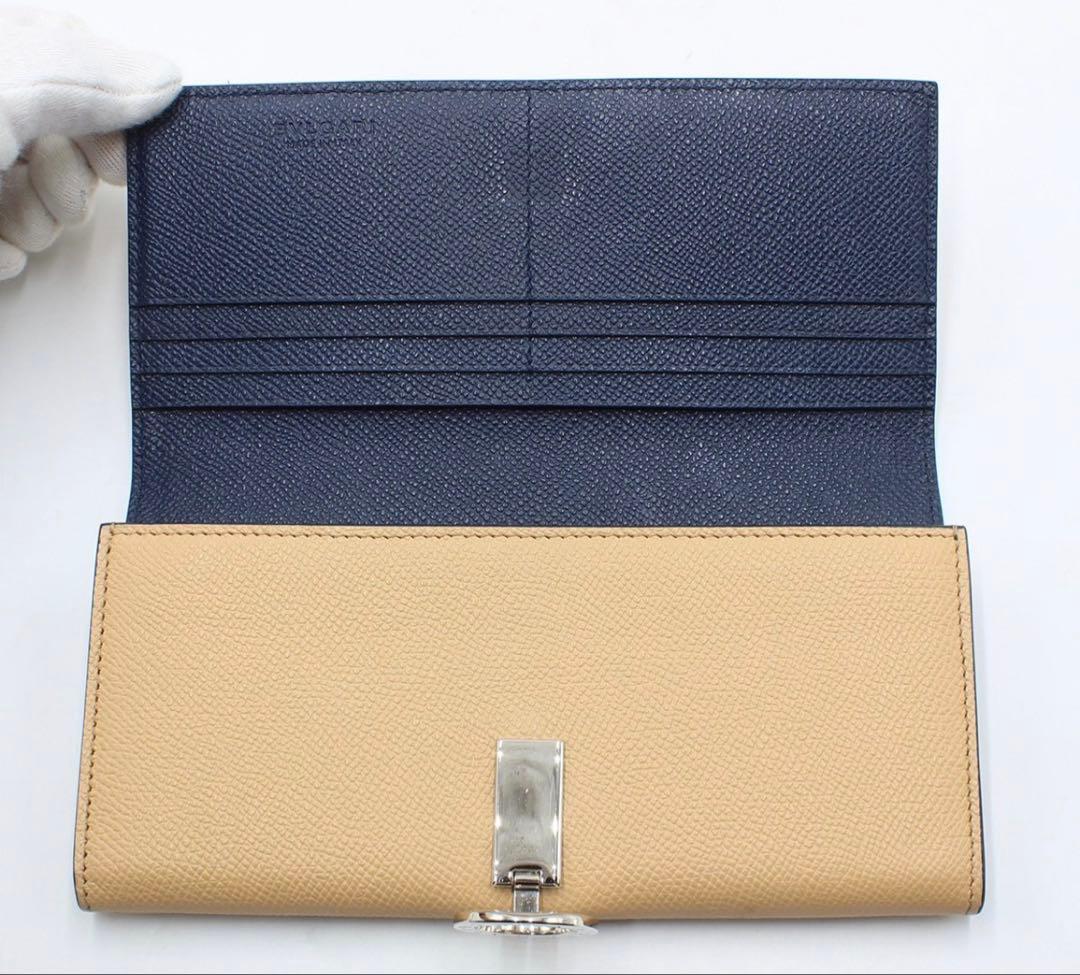 Bvlgari BB Logo Clip Leather Bifold Wallet — view 7