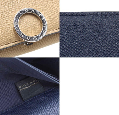 Bvlgari BB Logo Clip Leather Bifold Wallet — view 9