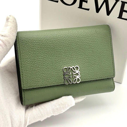 Loewe Wallet Trifold Anagram Green