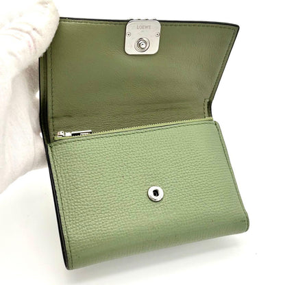 Loewe Wallet Trifold Anagram Green — view 3