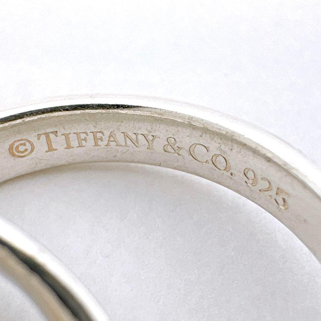 Tiffany & Co 1837 Interlocking Ring In Silver Size 165