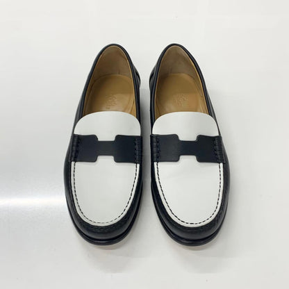 Hermes Kennedy Leather Loafers Bicolor — view 2