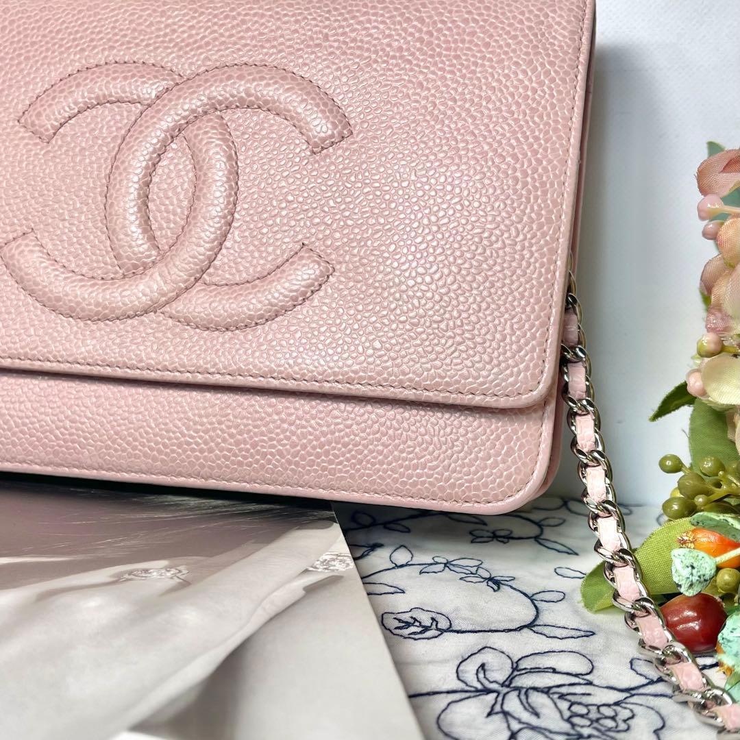 Chanel Chain Wallet Jumbo CC Logo — view 5