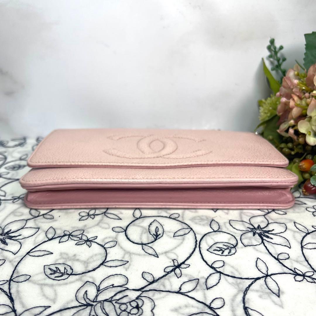 Chanel Chain Wallet Jumbo CC Logo — view 8