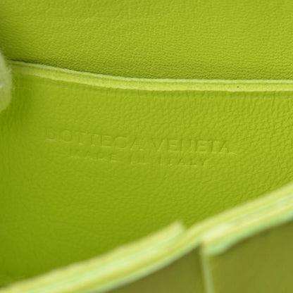 Bottega Veneta Caddy Cassette Shoulder Bag Lime Green Leather — view 9