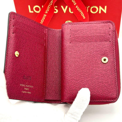 Louis Vuitton Portefeuille Lou Fuchsia Monogram Red Wallet — view 3