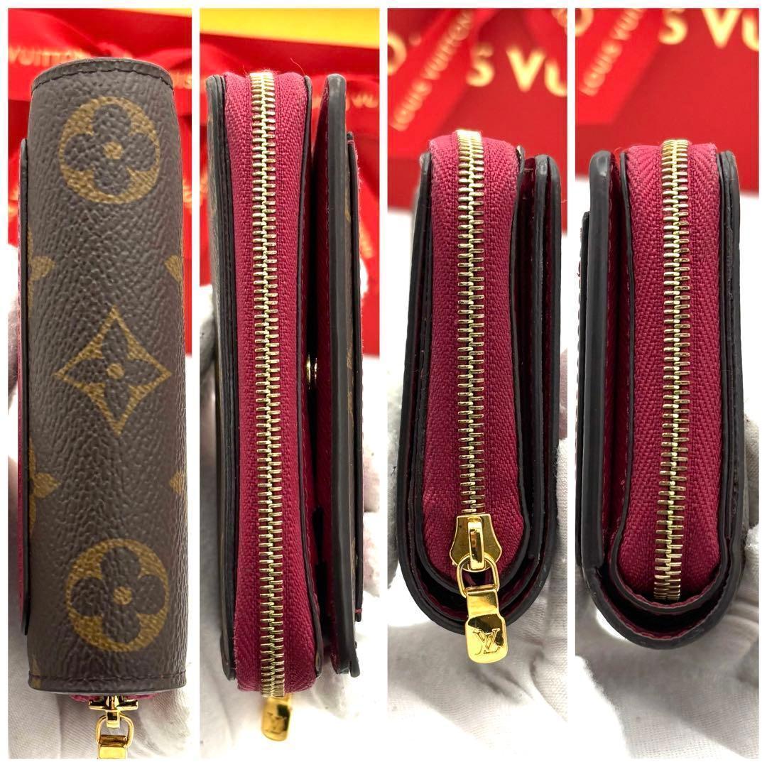 Louis Vuitton Portefeuille Lou Fuchsia Monogram Red Wallet — view 7