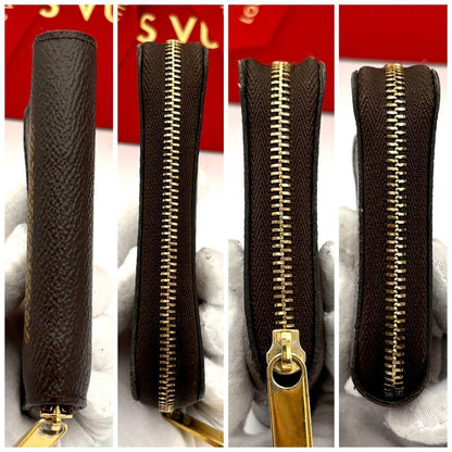 Louis Vuitton Wallet Zippy Coin Purse Monogram Giant Brown — view 6