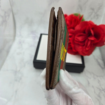 Gucci GG Supreme Fold Wallet Faux Not — view 9
