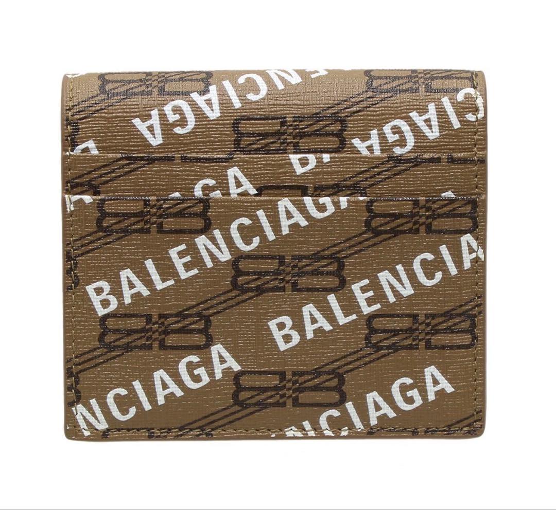 Balenciaga New BB Monogram Logo All Over Pattern Bifold Wallet — view 2