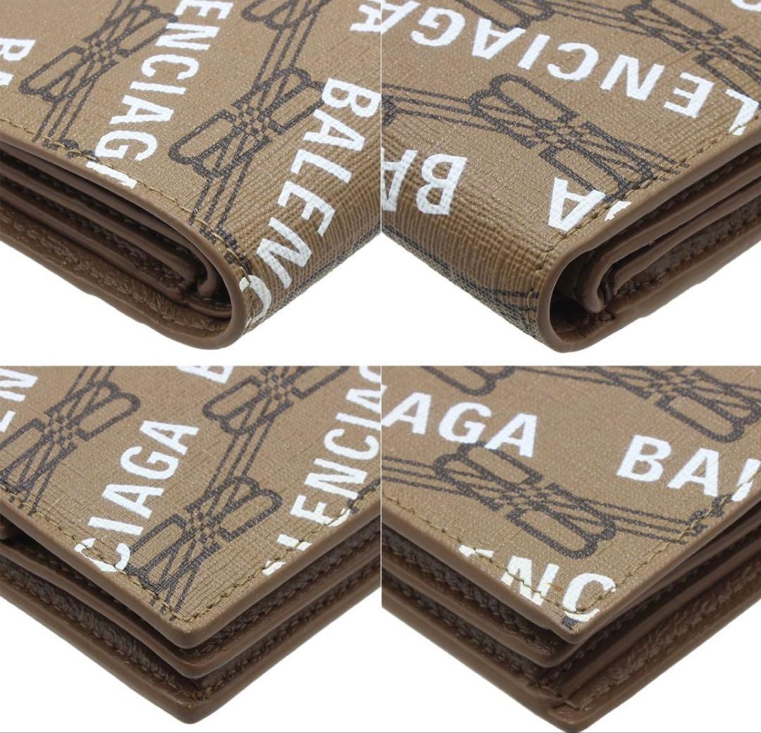 Balenciaga New BB Monogram Logo All Over Pattern Bifold Wallet — view 5