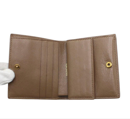Balenciaga New BB Monogram Logo All Over Pattern Bifold Wallet — view 6