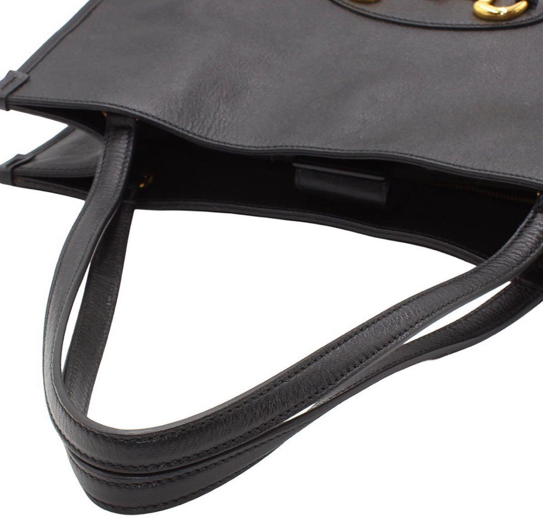 New Gucci Horsebit Leather Tote Bag