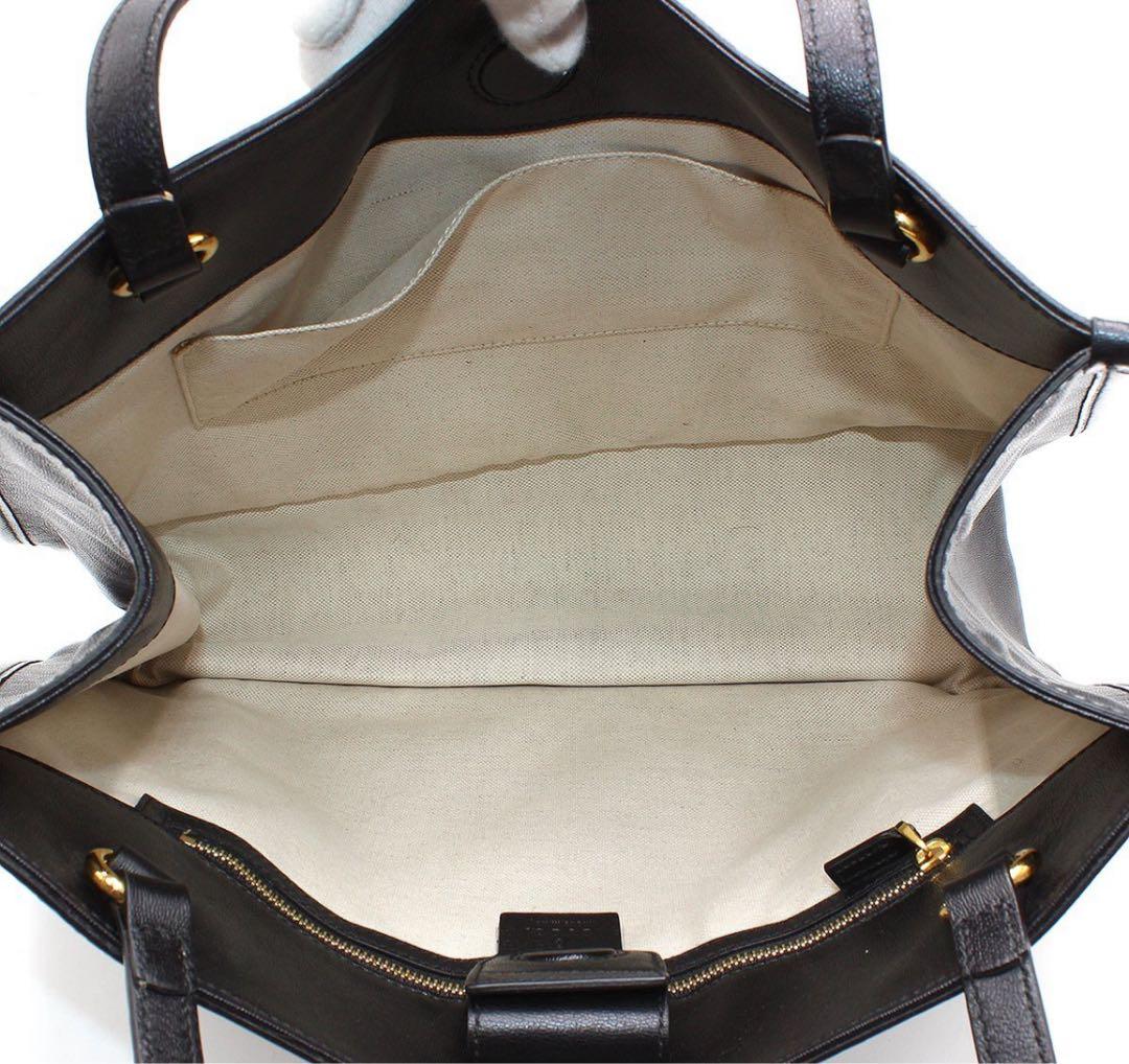 New Gucci Horsebit Leather Tote Bag