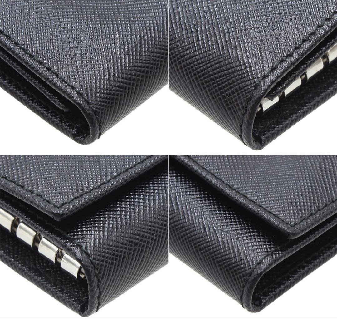 Prada Saffiano Leather Key Case Key Holder — view 4