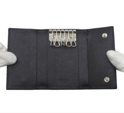 Prada Saffiano Leather Key Case Key Holder — view 5
