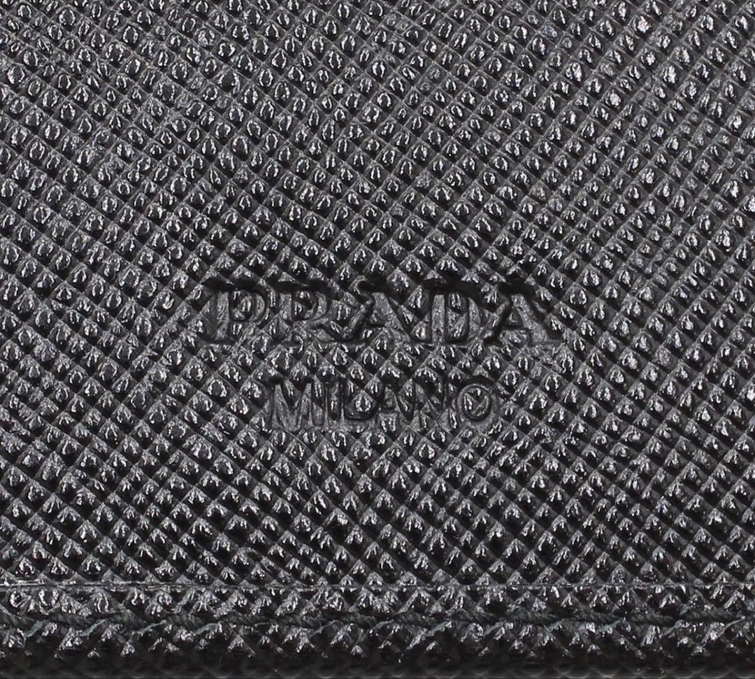 Prada Saffiano Leather Key Case Key Holder — view 7