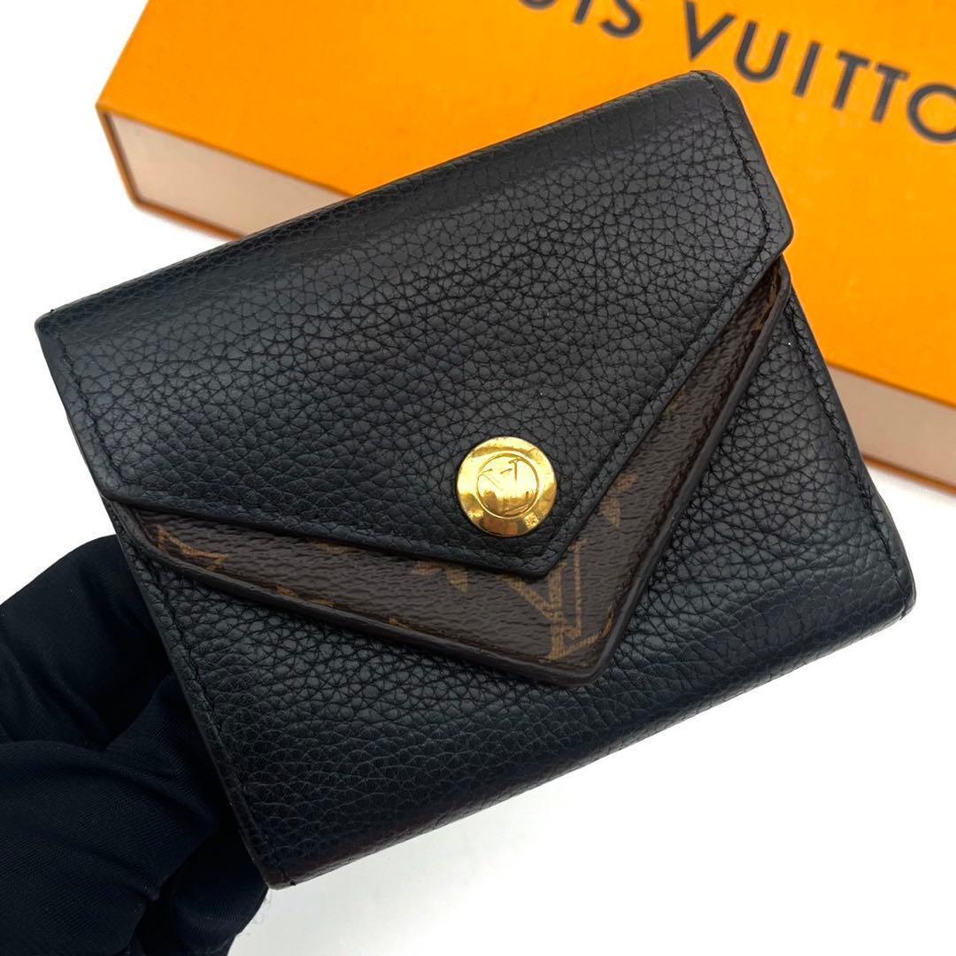 Louis Vuitton Monogram Portefeuille Double Compact Black Wallet