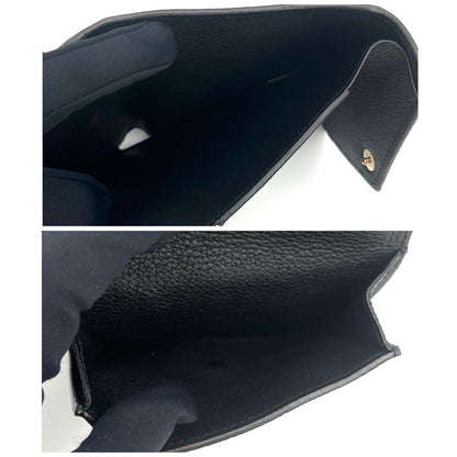 Louis Vuitton Monogram Portefeuille Double Compact Black Wallet — view 6