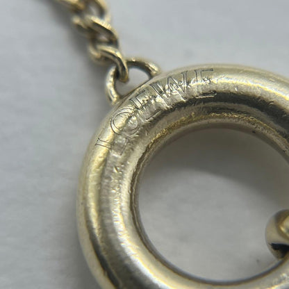 Loewe Anagram Pendant Necklace Gold Color — view 5