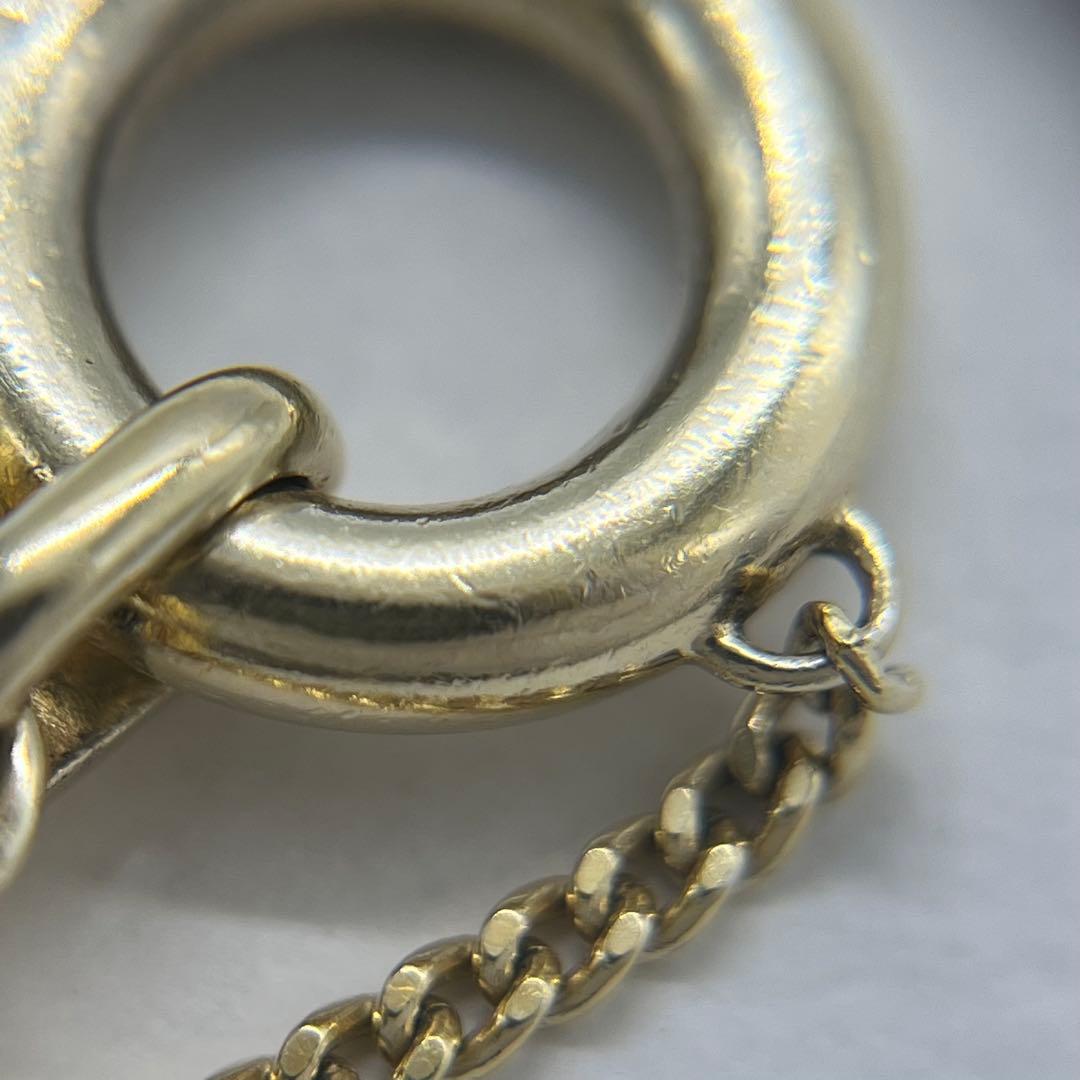 Loewe Anagram Pendant Necklace Gold Color — view 8