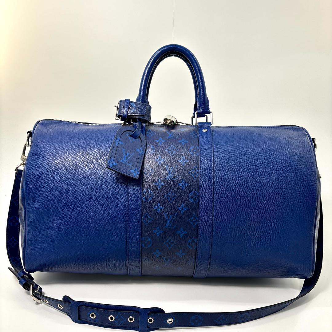 Louis Vuitton Taigarama Keepall Bandouliere 50 Boston Bag