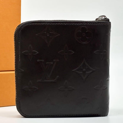 Louis Vuitton Porte-Monnaie Zip Glace Monogram Round Compact Coin Purse — view 3