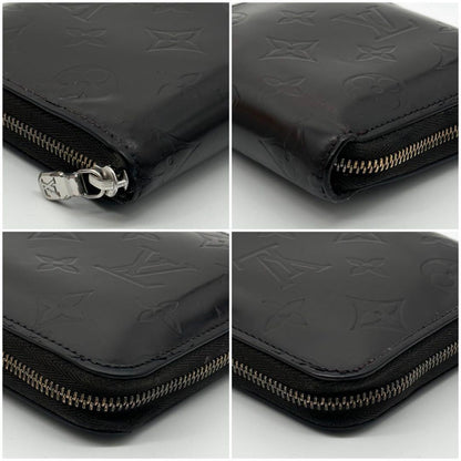 Louis Vuitton Porte-Monnaie Zip Glace Monogram Round Compact Coin Purse — view 5
