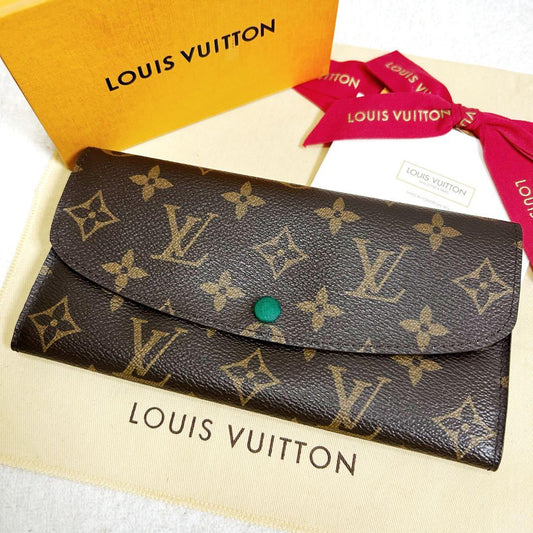 Louis Vuitton Portefeuille Emily Green Monogram Long Wallet