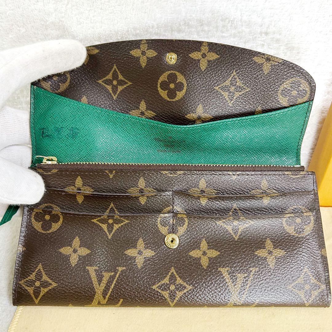 Louis Vuitton Portefeuille Emily Green Monogram Long Wallet