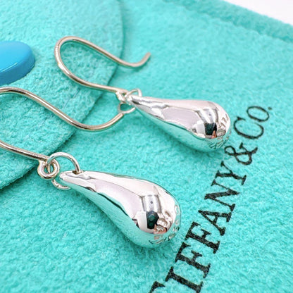 Tiffany & Co Teardrop Hook Earrings In 925 Silver