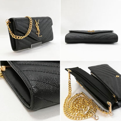 Saint Laurent Wallet Matelasse Stitch Flap