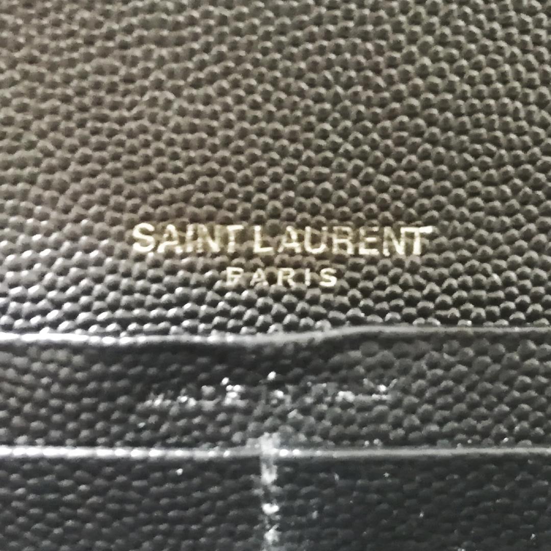Saint Laurent Wallet Matelasse Stitch Flap