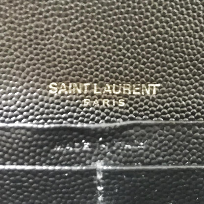 Saint Laurent Wallet Matelasse Stitch Flap