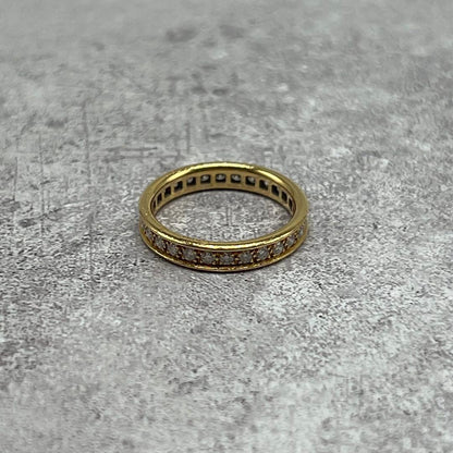 Cartier Full Eternity Ring YG 49 Diamond