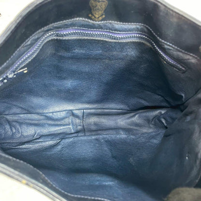 Gucci GG Sherry Line Shoulder Bag Navy Leather — view 5