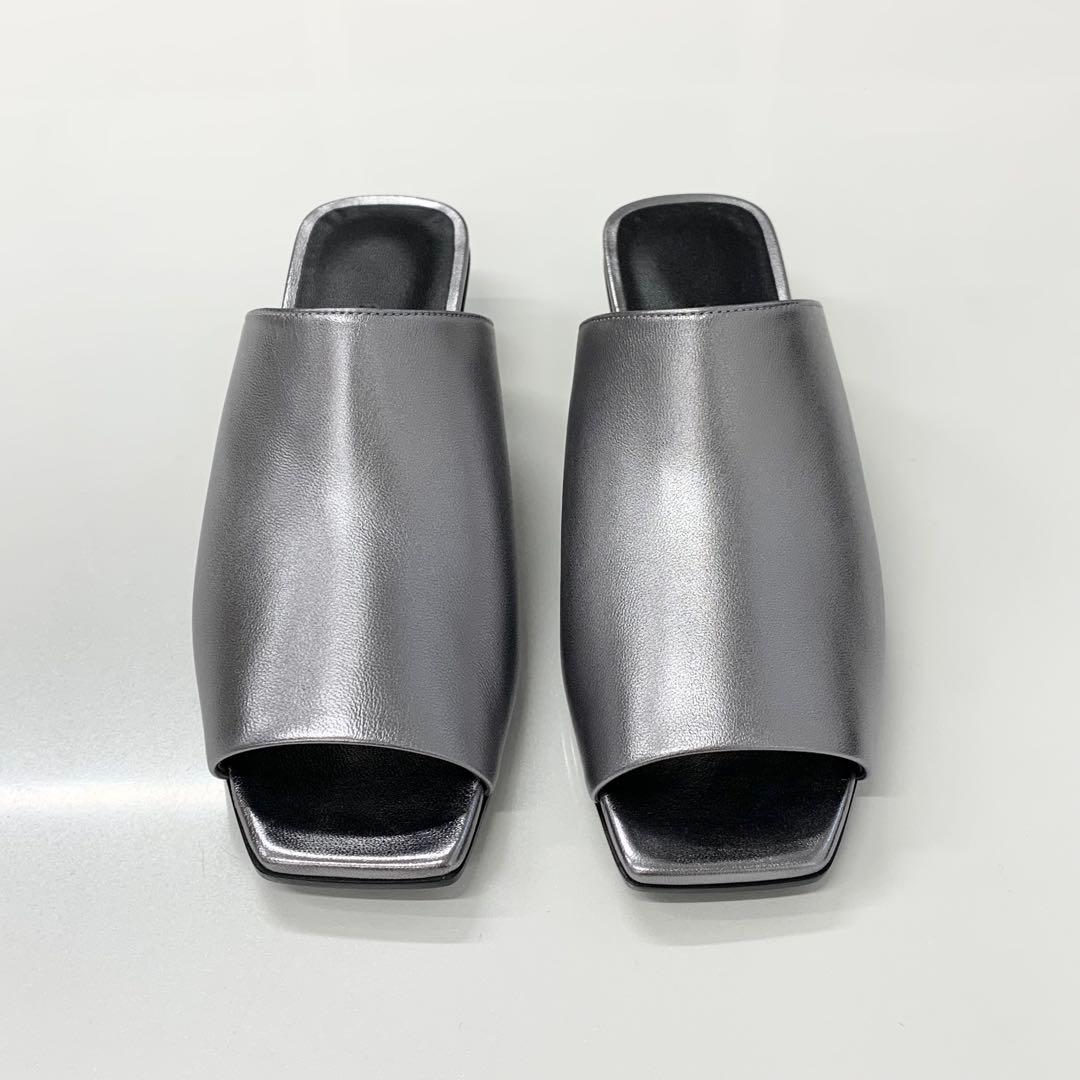 Hermes Idol Leather Chaine D'ancre Metal Sandals Heels — view 2