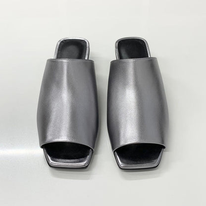 Hermes Idol Leather Chaine D'ancre Metal Sandals Heels — view 2