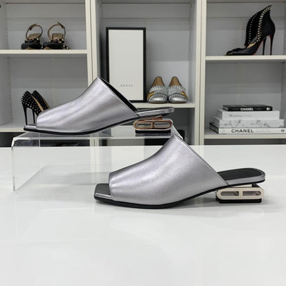 Hermes Idol Leather Chaine D'ancre Metal Sandals Heels — view 3