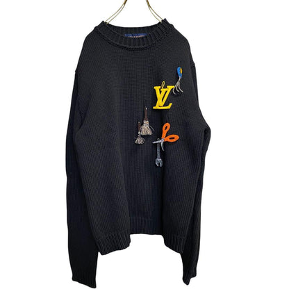 Tagged Louis Vuitton Embroidered Knit Beads