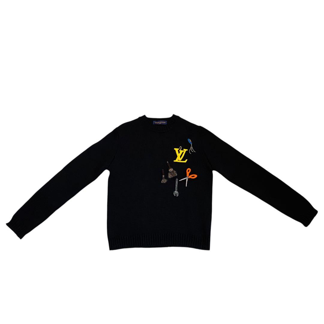 Tagged Louis Vuitton Embroidered Knit Beads