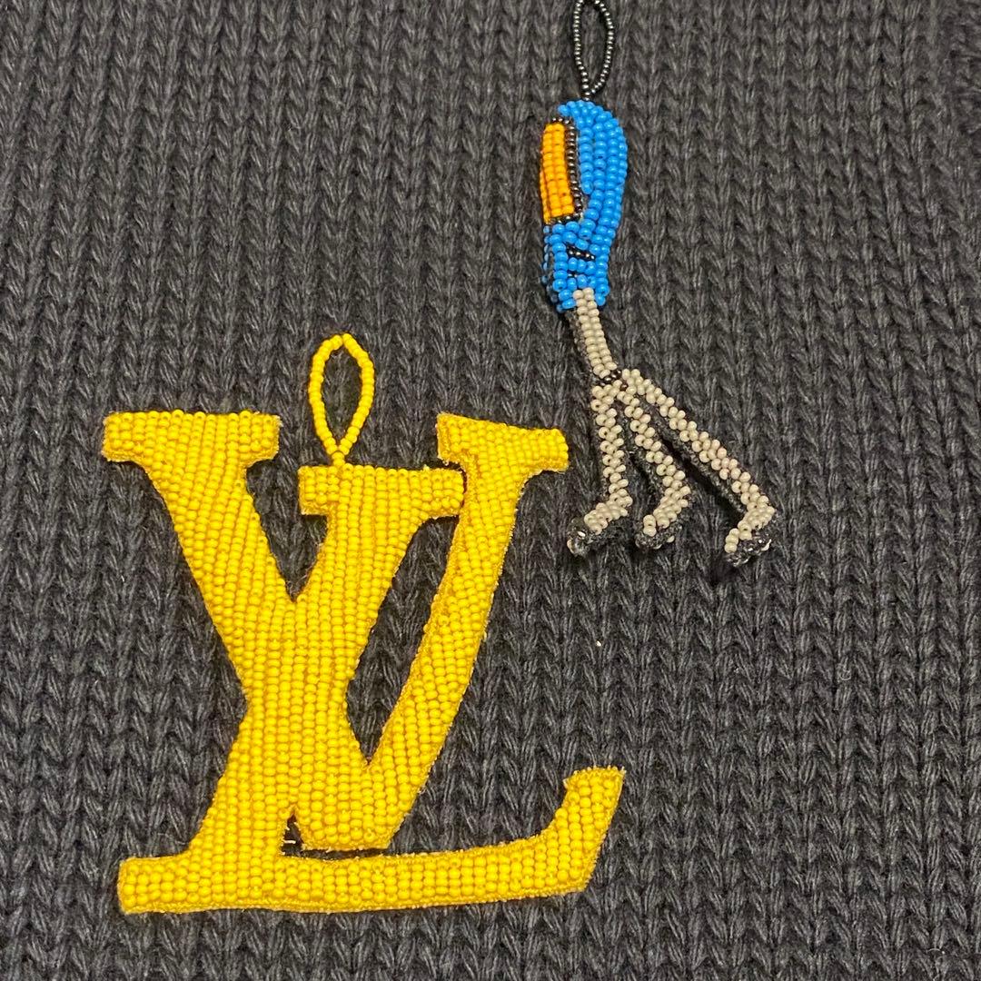 Tagged Louis Vuitton Embroidered Knit Beads
