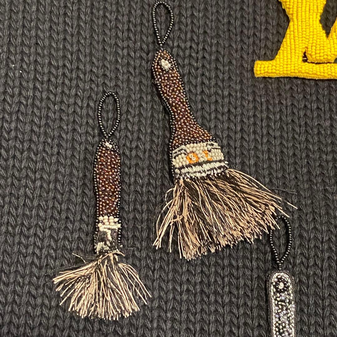 Tagged Louis Vuitton Embroidered Knit Beads