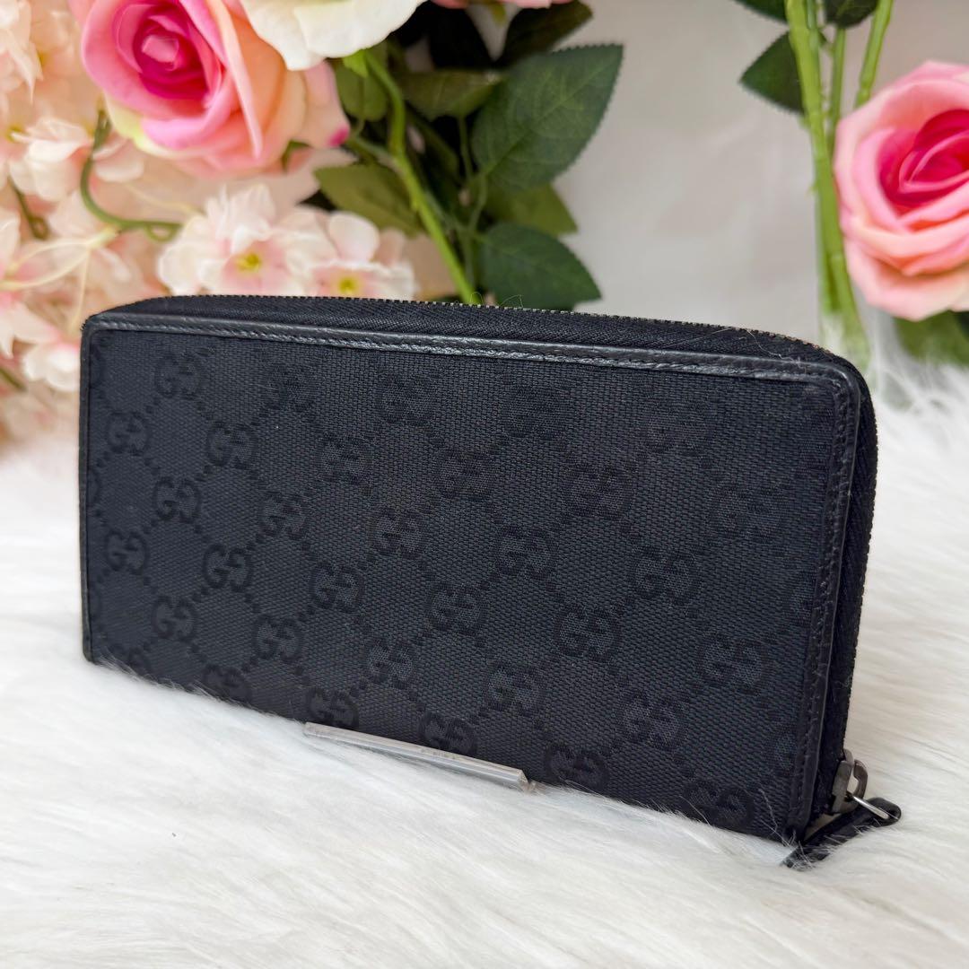 Gucci Wallet Canvas Fabric Black — view 2