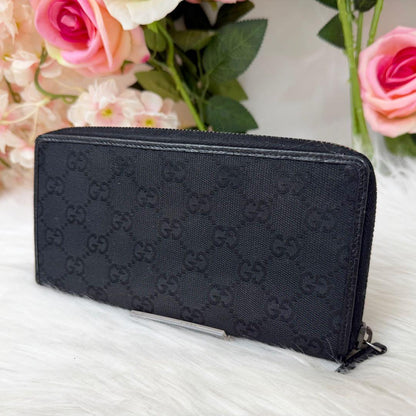 Gucci Wallet Canvas Fabric Black — view 2