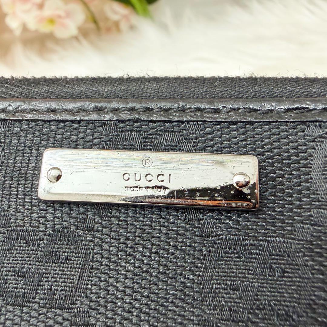 Gucci Wallet Canvas Fabric Black — view 8