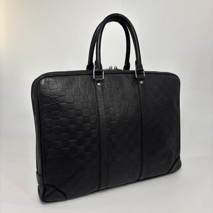 Louis Vuitton Damier Infini Porte Documents Business Bag Black — view 3
