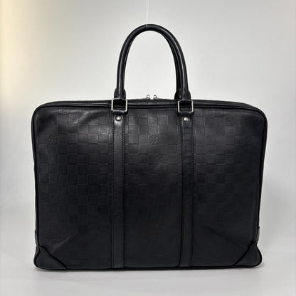 Louis Vuitton Damier Infini Porte Documents Business Bag Black — view 5