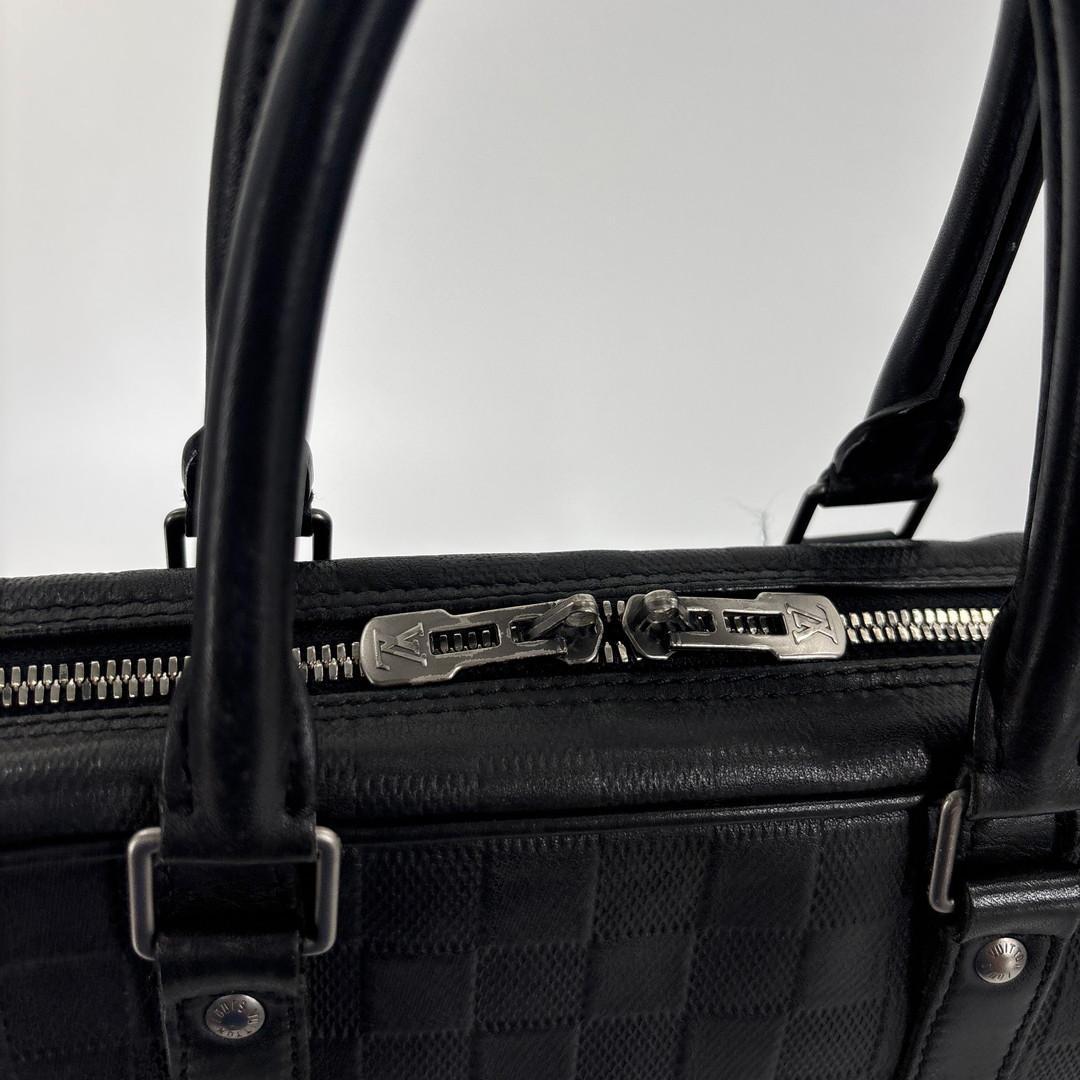 Louis Vuitton Damier Infini Porte Documents Business Bag Black — view 7