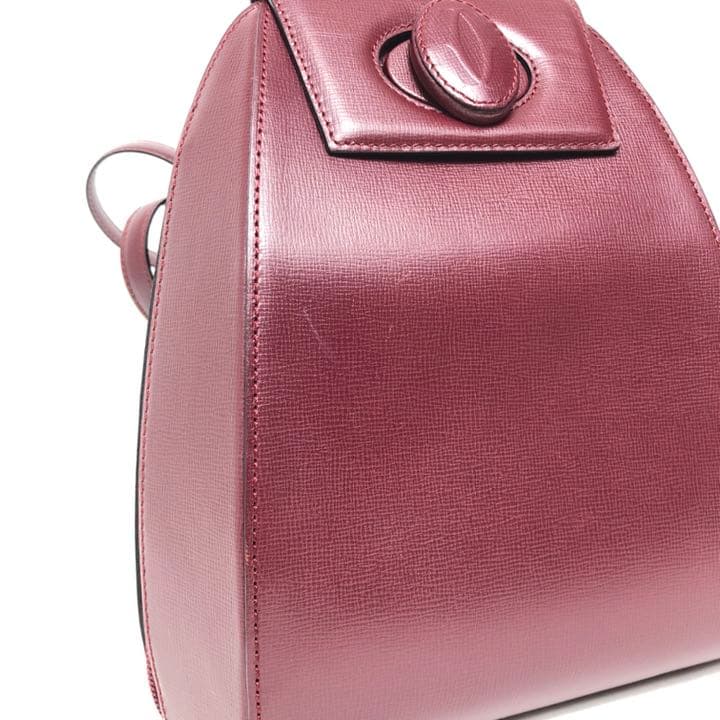 Cartier Backpack Must Bordeaux Shape Push Leather